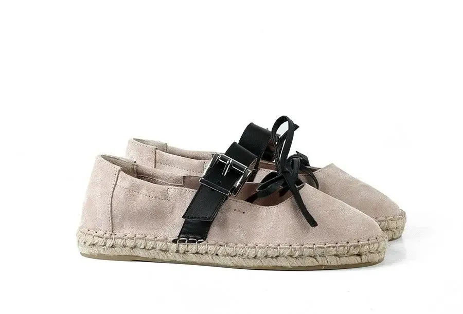 Polina🖤 elegantne kozne espadrile