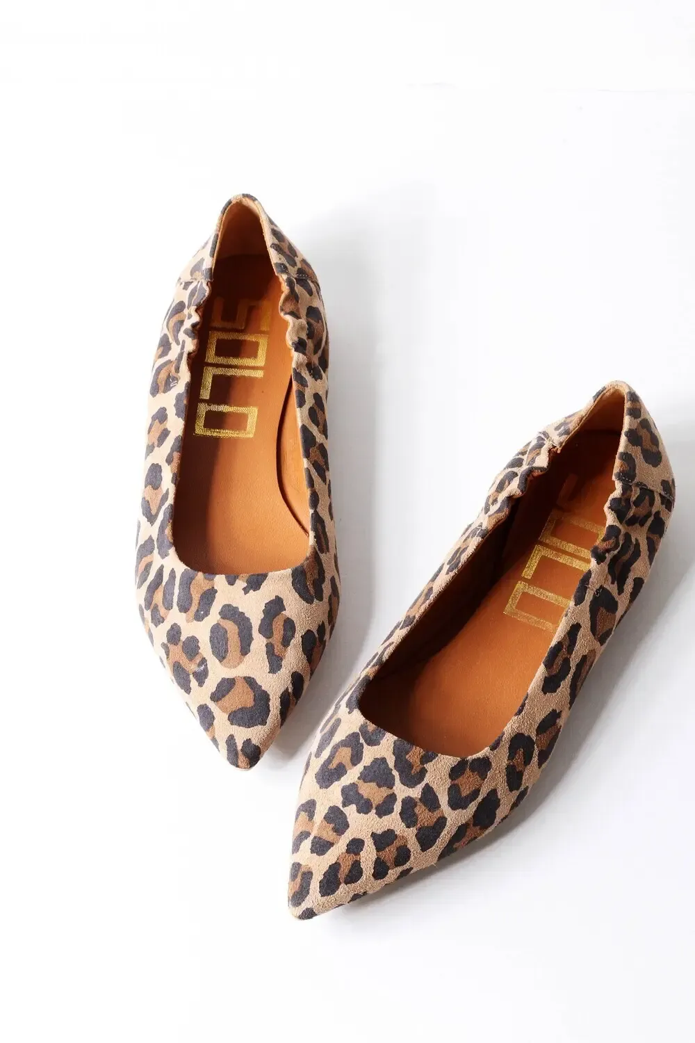 Ženske kožne baletanke u jaguar printu sa špičastim vrhom – udobne i stylish