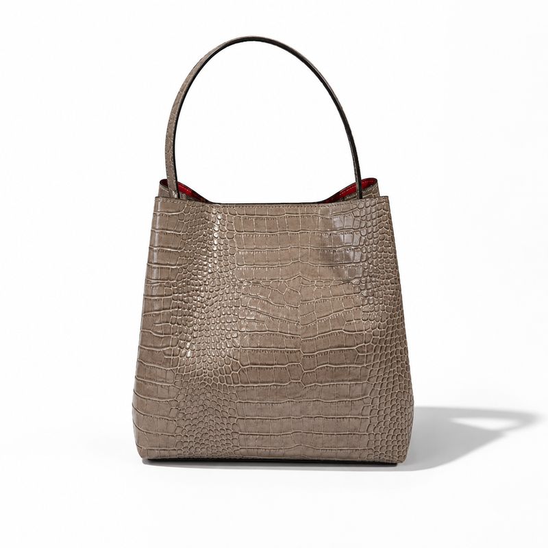 Torba Taupe Croco Torba Taupe Croco