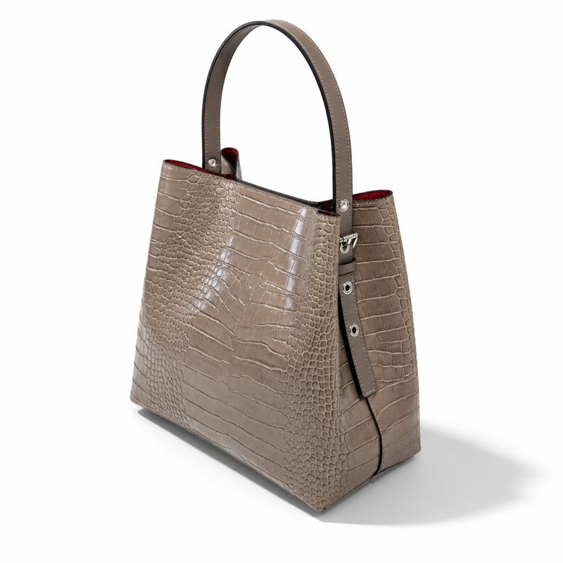Torba Taupe Croco