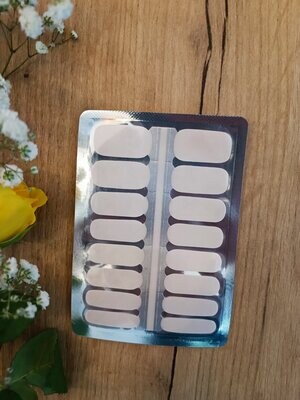 Champagner light,  transparent mit Pearl-Shimmer-Finish, auch als Overlay tragbar, 16er-Nagelfolie Champagner light,  transparent mit Pearl-Shimmer-Finish, auch als Overlay tragbar, 16er-Nagelfolie