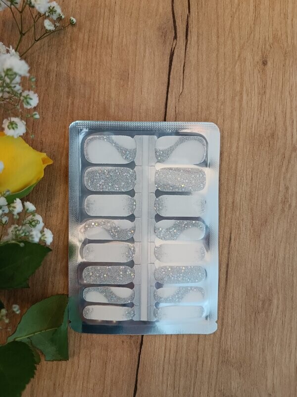 Silver Waves, Overlay, 16er-Nagelfolie Magic Nail Wraps Silver Waves, Overlay, 16er-Nagelfolie Magic Nail Wraps