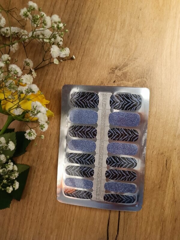 Wild Blue, 16er-Nagelfolie Wild Blue, 16er-Nagelfolie