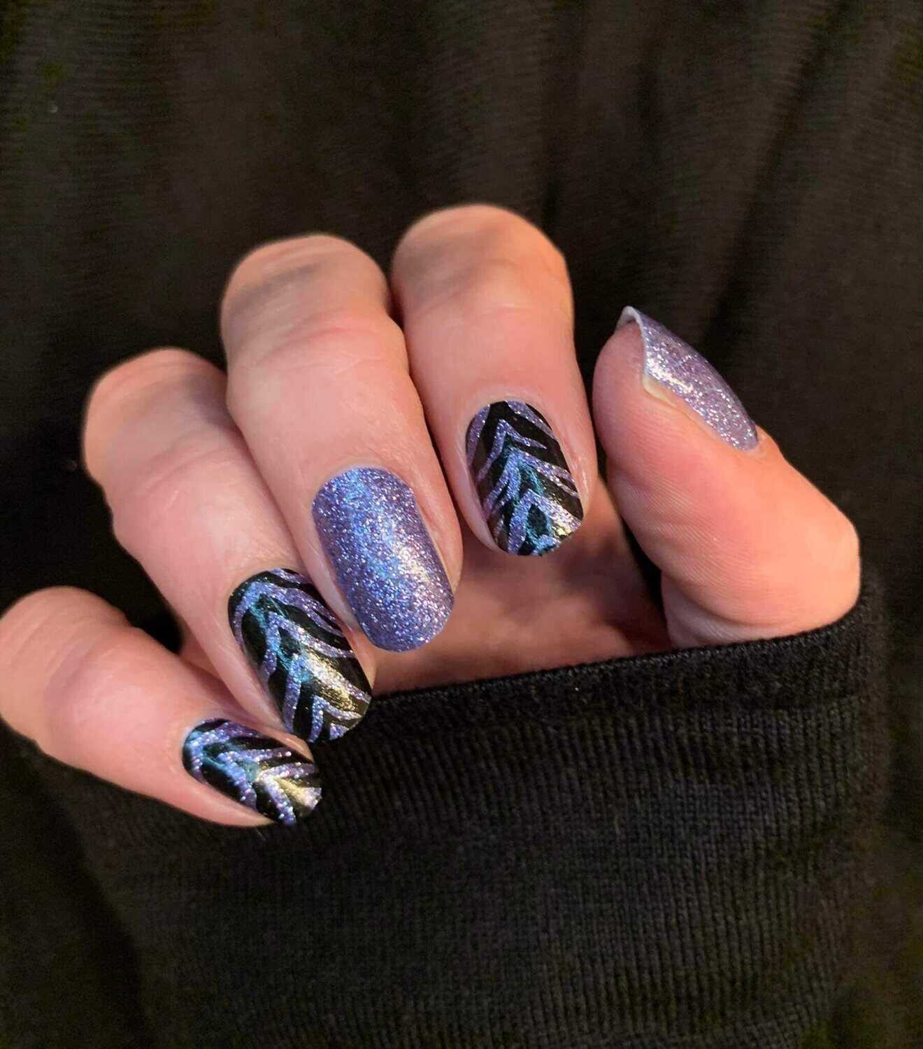 Wild Blue, 16er-Nagelfolie