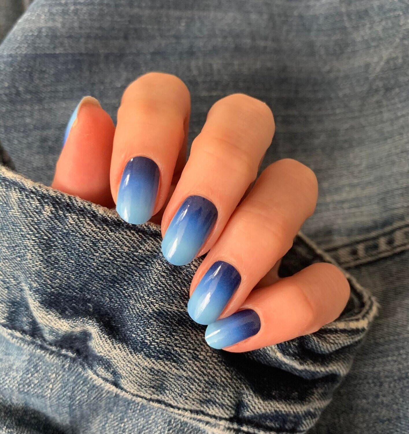 Blue Girl, 16er-Nagelfolie