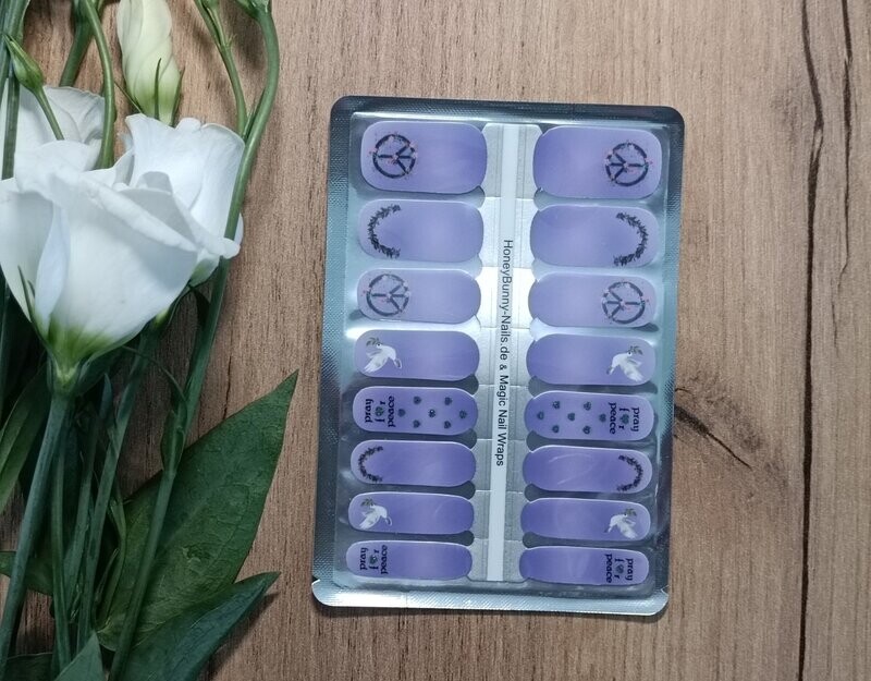 Pray for Peace Blueberry Shot, 16er-Nagelfolie Pray for Peace Blueberry Shot, 16er-Nagelfolie