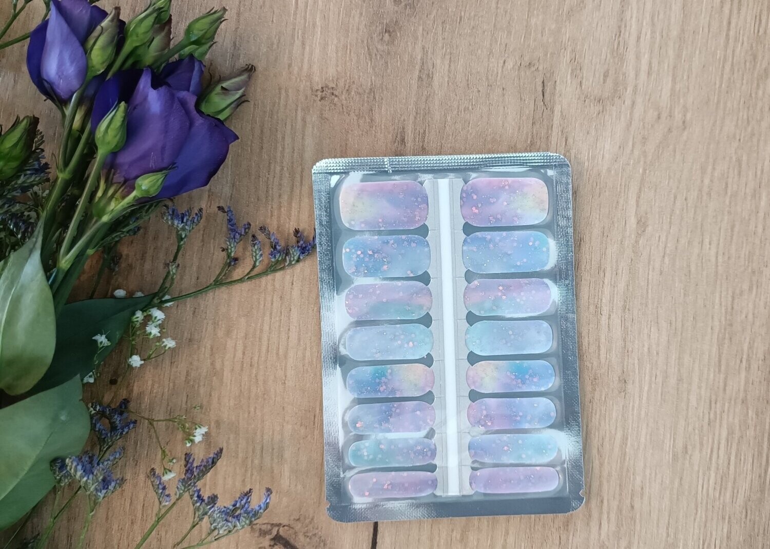Frozen Glitter, 16er-Nagelfolie
