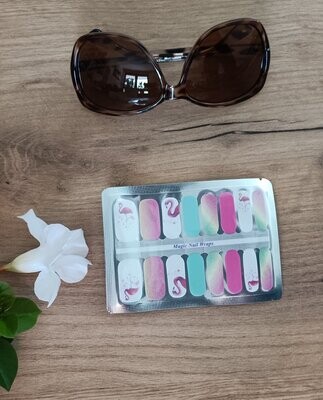 Hola Flamingo, 16er-Nagelfolie Hola Flamingo, 16er-Nagelfolie