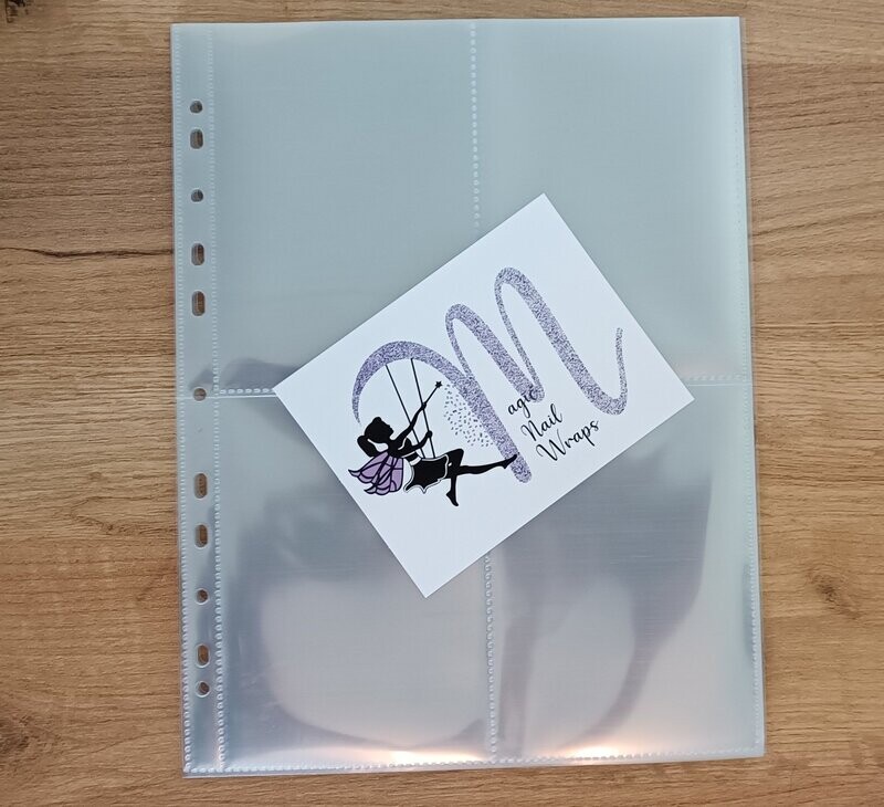 DIN A 4-Sammelhüllen für 16er-Nagelfolien, 10 Stück DIN A 4-Sammelhüllen für 16er-Nagelfolien, 10 Stück
