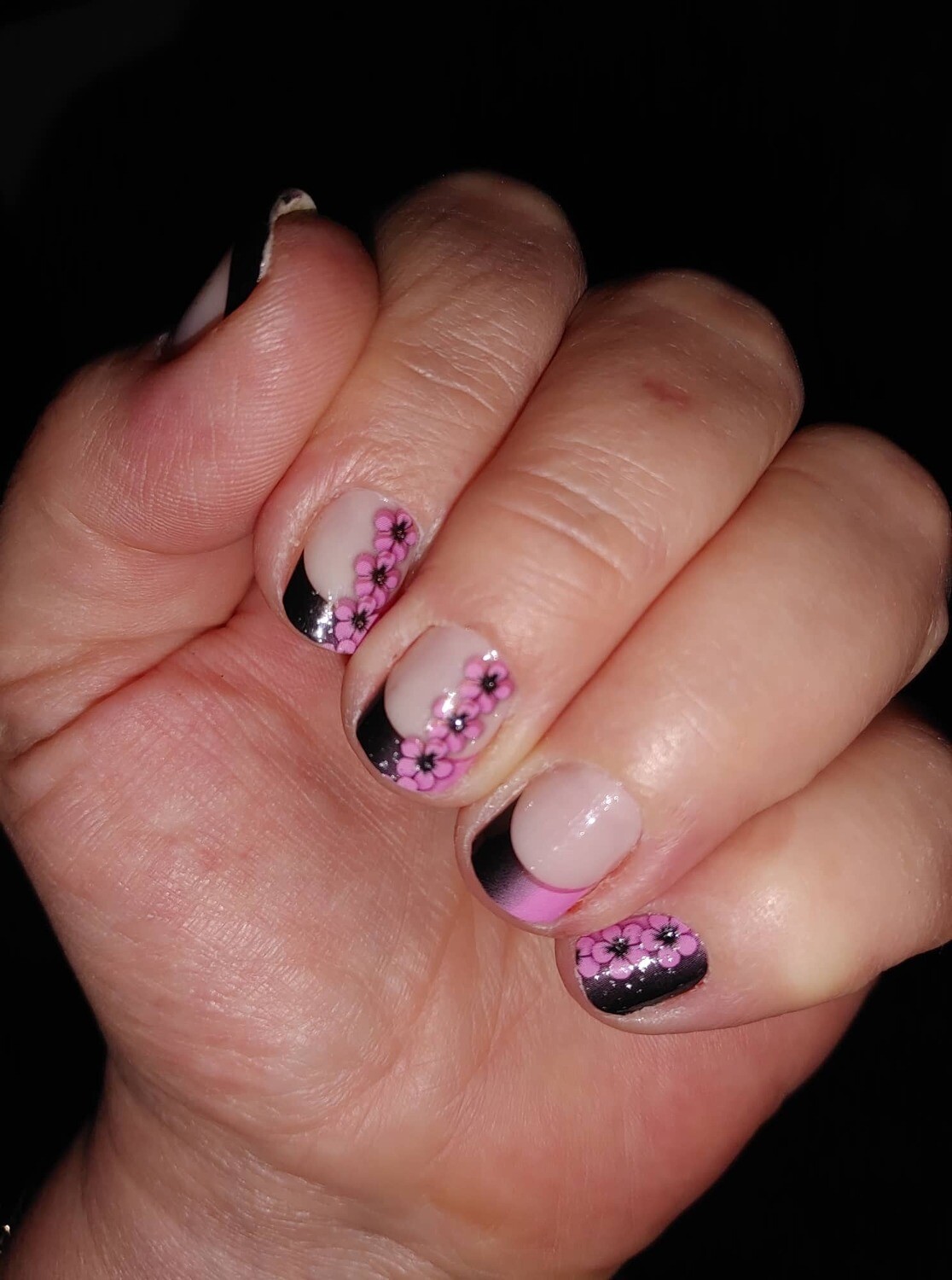 C'est manifique oh lá lá, kurz, 16er-Nagelfolie