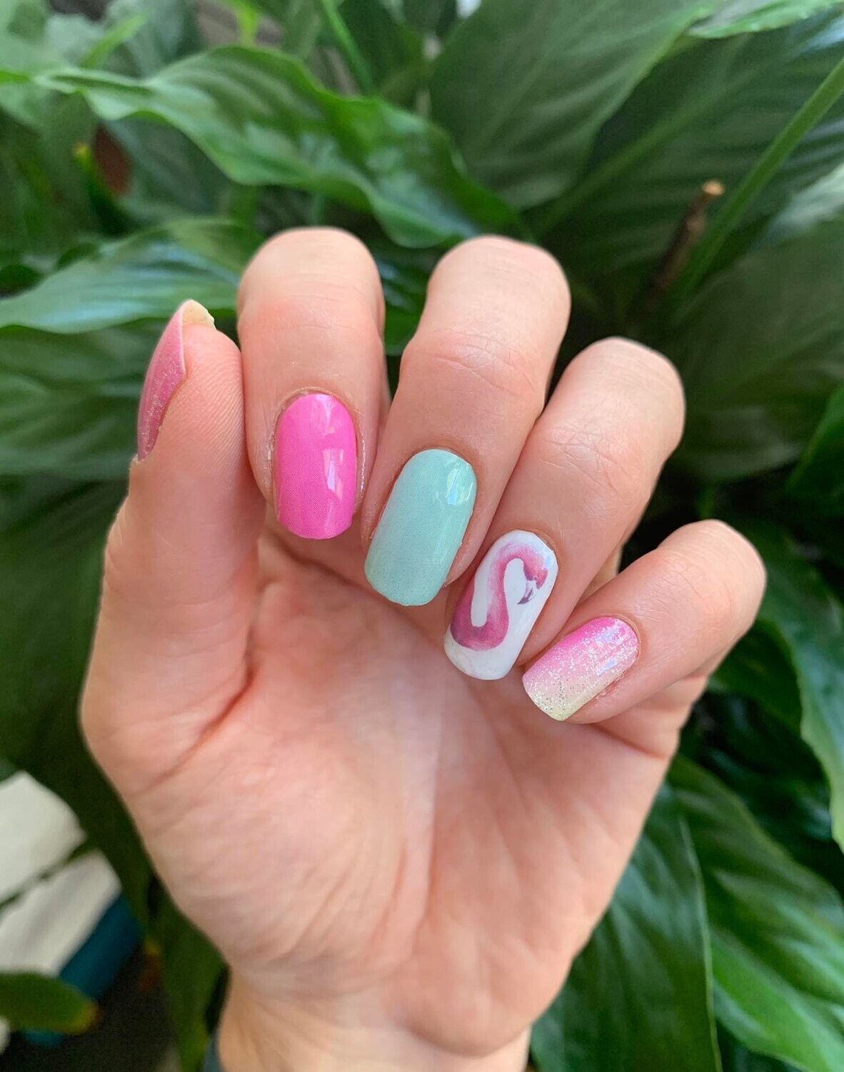 Hola Flamingo, 16er-Nagelfolie Hola Flamingo, 16er-Nagelfolie