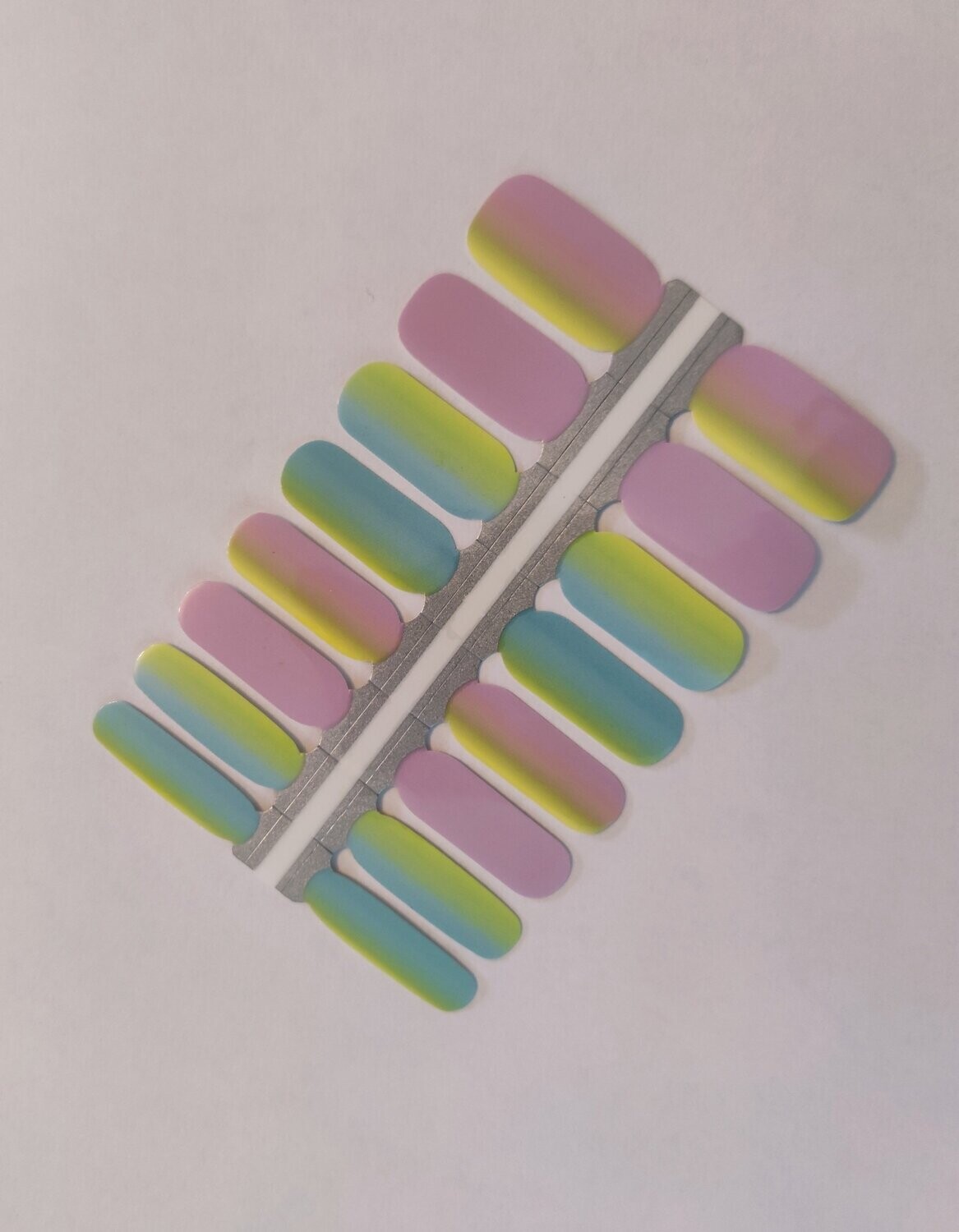 Pastell Rainbow, 16-er Nagelfolie
