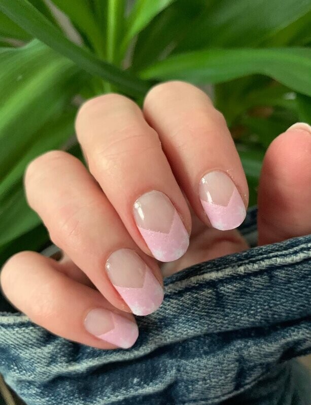 The first Snow, teiltransparent, 16er-Nagelfolie