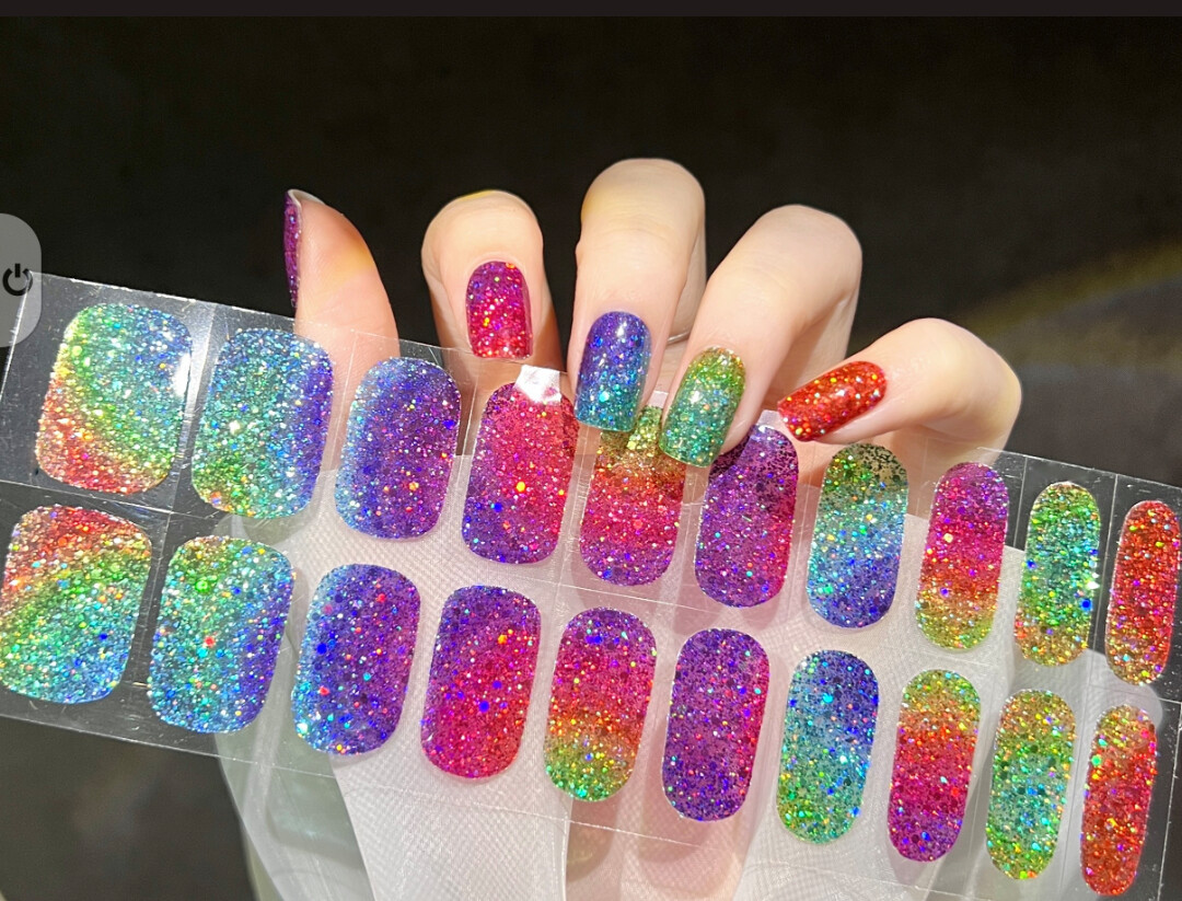 Disco Glitter Deluxe, 22er Nagelfolie