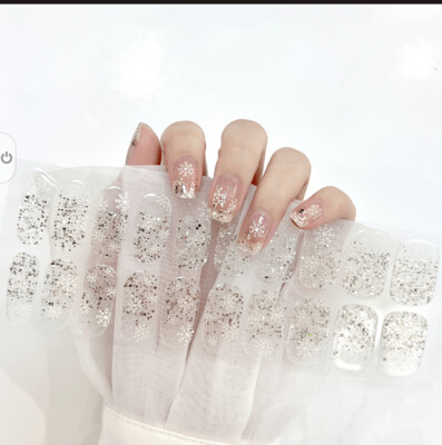 Princess of Snowflakes Deluxe, transparent, 22er Nagelfolie