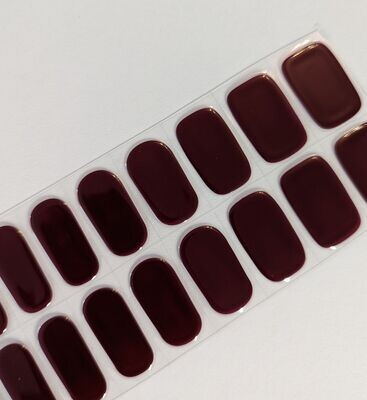 Maroon, UV-Gel-Folie, 20er-Nagelfolie Magic Nail Wraps NG200005 Maroon, UV-Gel-Folie, 20er-Nagelfolie Magic Nail Wraps NG200005