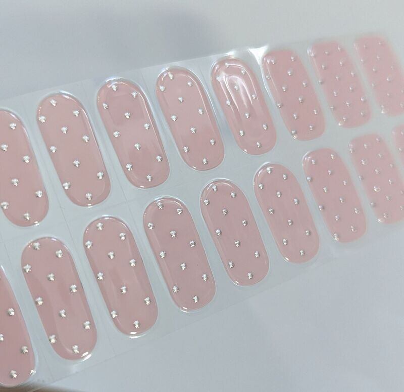 Pearls of Rose (sheer), UV-Gel-Folie, 20er-Nagelfolie Magic Nail Wraps NG200131 Pearls of Rose (sheer), UV-Gel-Folie, 20er-Nagelfolie Magic Nail Wraps NG200131