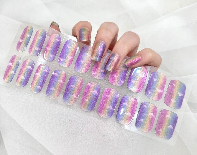 Glimmer Clouds Deluxe, 22er Nagelfolie Glimmer Clouds Deluxe, 22er Nagelfolie