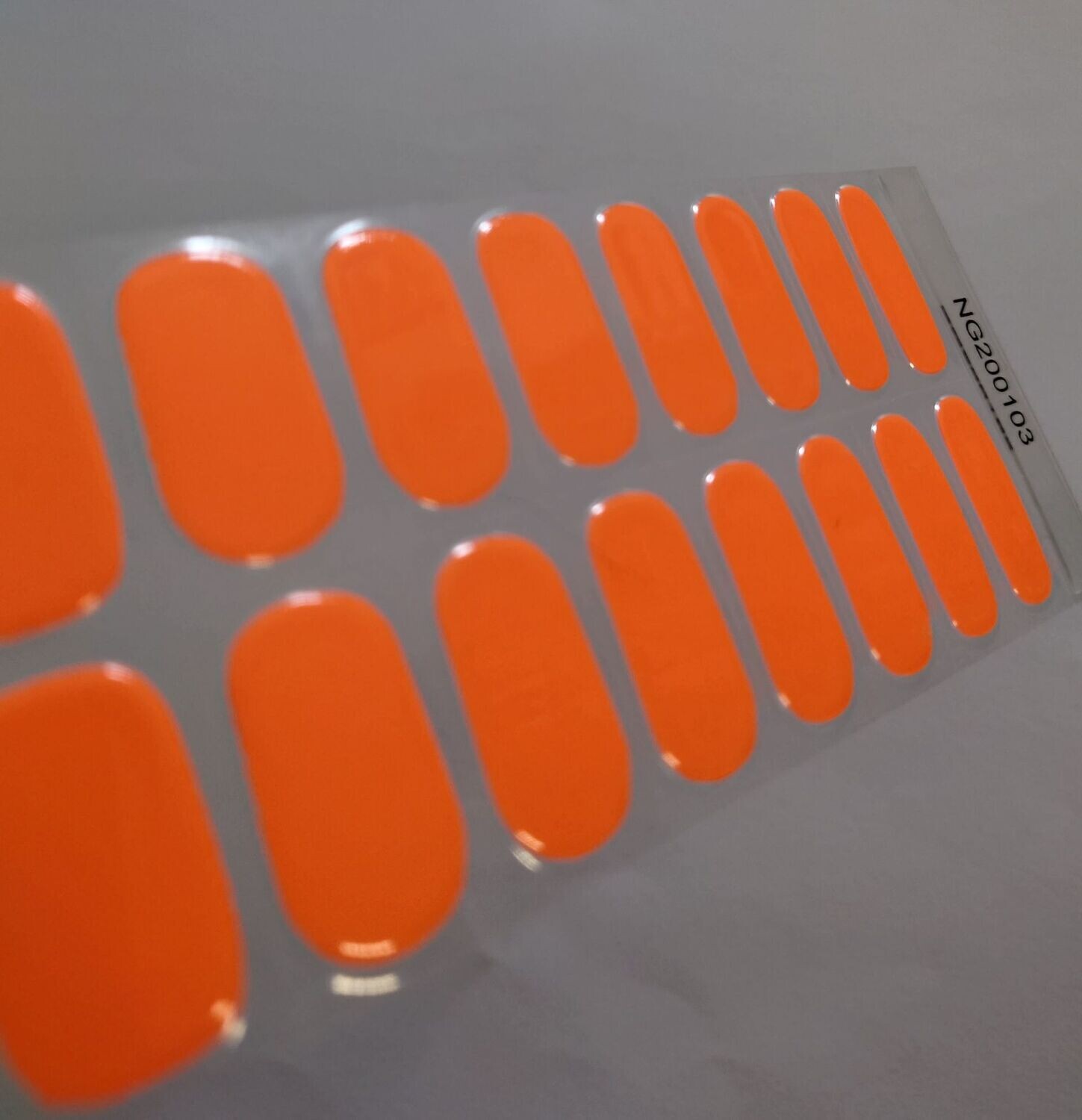 Ultra Orange (neon), nachtleuchtend, UV-Gel-Folie, 20er-Nagelfolie Magic Nail Wraps NG200103