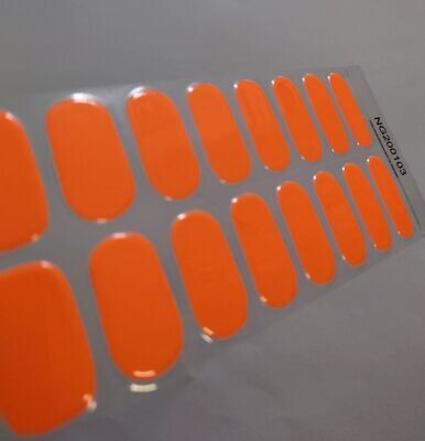 Ultra Orange (neon), nachtleuchtend, UV-Gel-Folie, 20er-Nagelfolie Magic Nail Wraps NG200103 Ultra Orange (neon), nachtleuchtend, UV-Gel-Folie, 20er-Nagelfolie Magic Nail Wraps NG200103