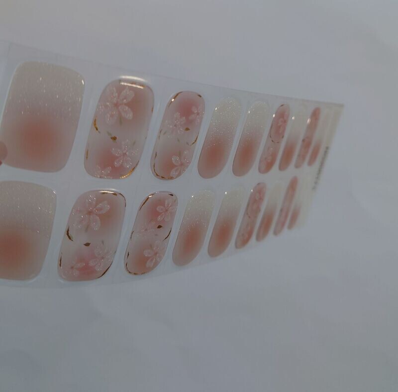 Sparkling Flowers, transparent, UV-Gel-Folie, 20er-Nagelfolie Magic Nail Wraps NG200173 Sparkling Flowers, transparent, UV-Gel-Folie, 20er-Nagelfolie Magic Nail Wraps NG200173