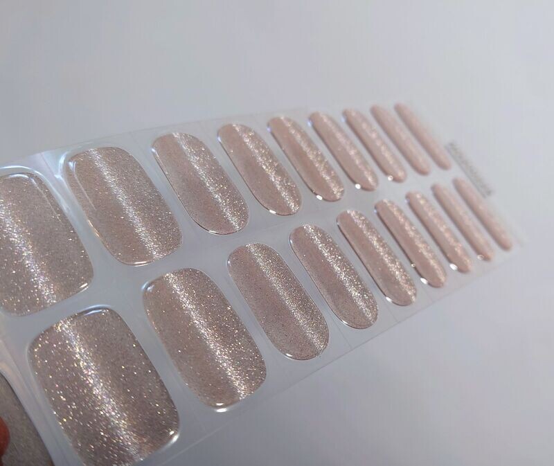 Golden Sand, leicht semitransparent, UV-Gel-Folie, 20er-Nagelfolie Magic Nail Wraps NG200228 Golden Sand, leicht semitransparent, UV-Gel-Folie, 20er-Nagelfolie Magic Nail Wraps NG200228