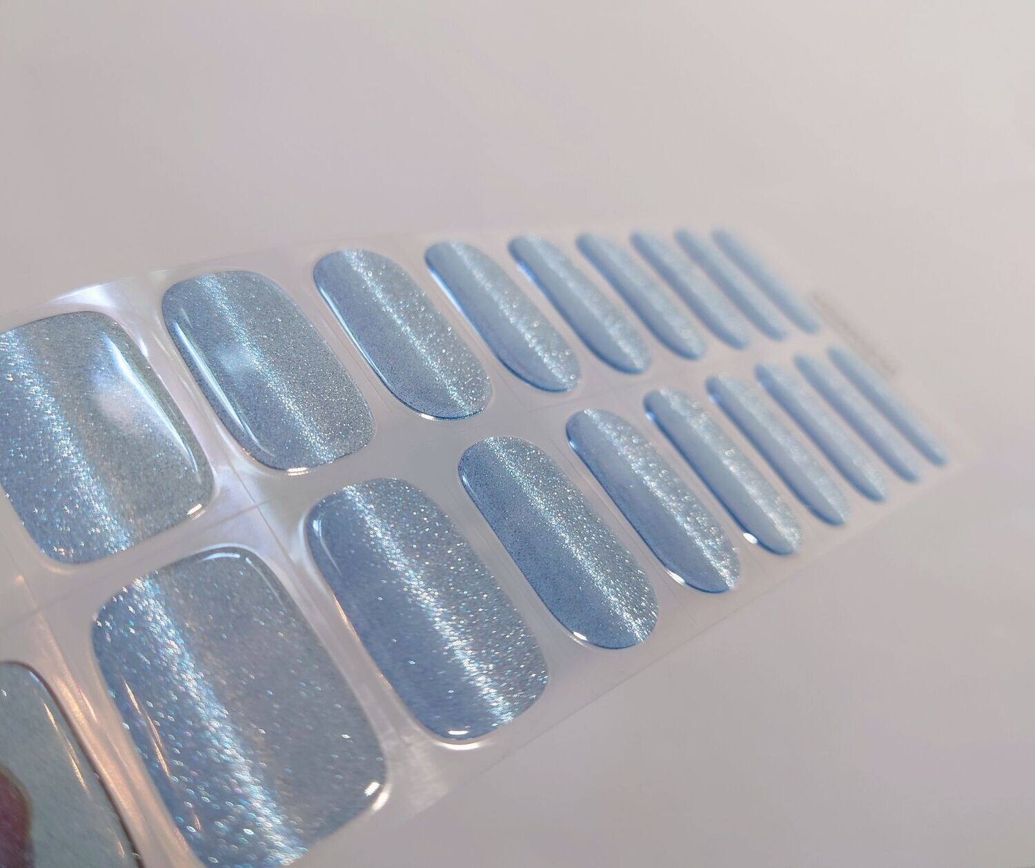 Silver Blue, UV-Gel-Folie, 20er-Nagelfolie Magic Nail Wraps NG200230