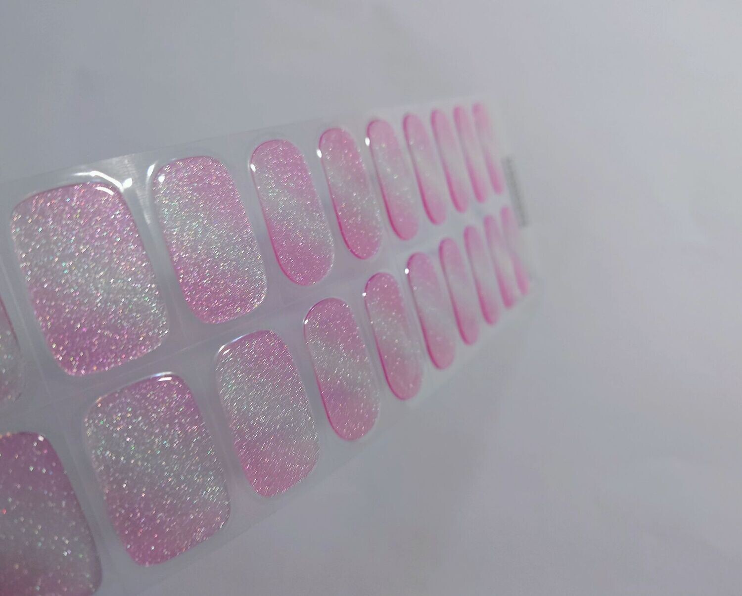 Glazed Rosé, leicht semitransparent, UV-Gel-Folie, 20er-Nagelfolie Magic Nail Wraps NG200242