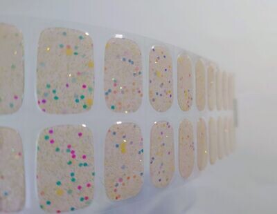 Ibiza Style Vanilla Sky, semitransparente UV-Gel-Folie, mit nachtleuchtenden Glitzer-Partikeln, 20er-Nagelfolie Magic Nail Wraps NG200260 Ibiza Style Vanilla Sky, semitransparente UV-Gel-Folie, mit nachtleuchtenden Glitzer-Partikeln, 20er-Nagelfolie Magic Nail Wraps NG200260