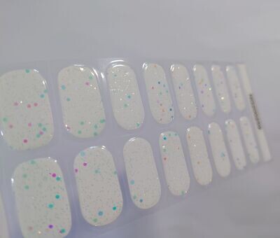 Ibiza Style Coconut Milk, UV-Gel-Folie mit nachtleuchtenden Glitzer-Partikeln, 20er-Nagelfolie Magic Nail Wraps NG200259 Ibiza Style Coconut Milk, UV-Gel-Folie mit nachtleuchtenden Glitzer-Partikeln, 20er-Nagelfolie Magic Nail Wraps NG200259