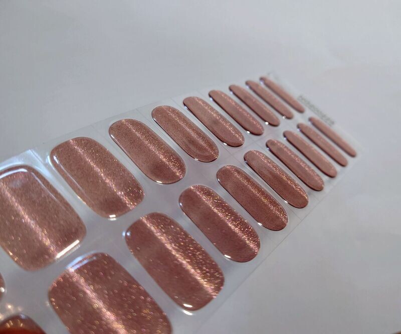 Brilliant Caramel, leicht semitransparente UV-Gel-Folie , 20er-Nagelfolie Magic Nail Wraps NG200229 Brilliant Caramel, leicht semitransparente UV-Gel-Folie , 20er-Nagelfolie Magic Nail Wraps NG200229