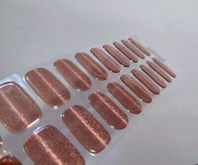 Brilliant Caramel, leicht semitransparente UV-Gel-Folie , 20er-Nagelfolie Magic Nail Wraps NG200229 Brilliant Caramel, leicht semitransparente UV-Gel-Folie , 20er-Nagelfolie Magic Nail Wraps NG200229