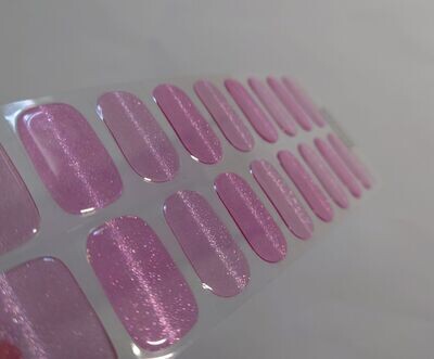 Icy Pink, leicht semitransparente UV-Gel-Folie , 20er-Nagelfolie
