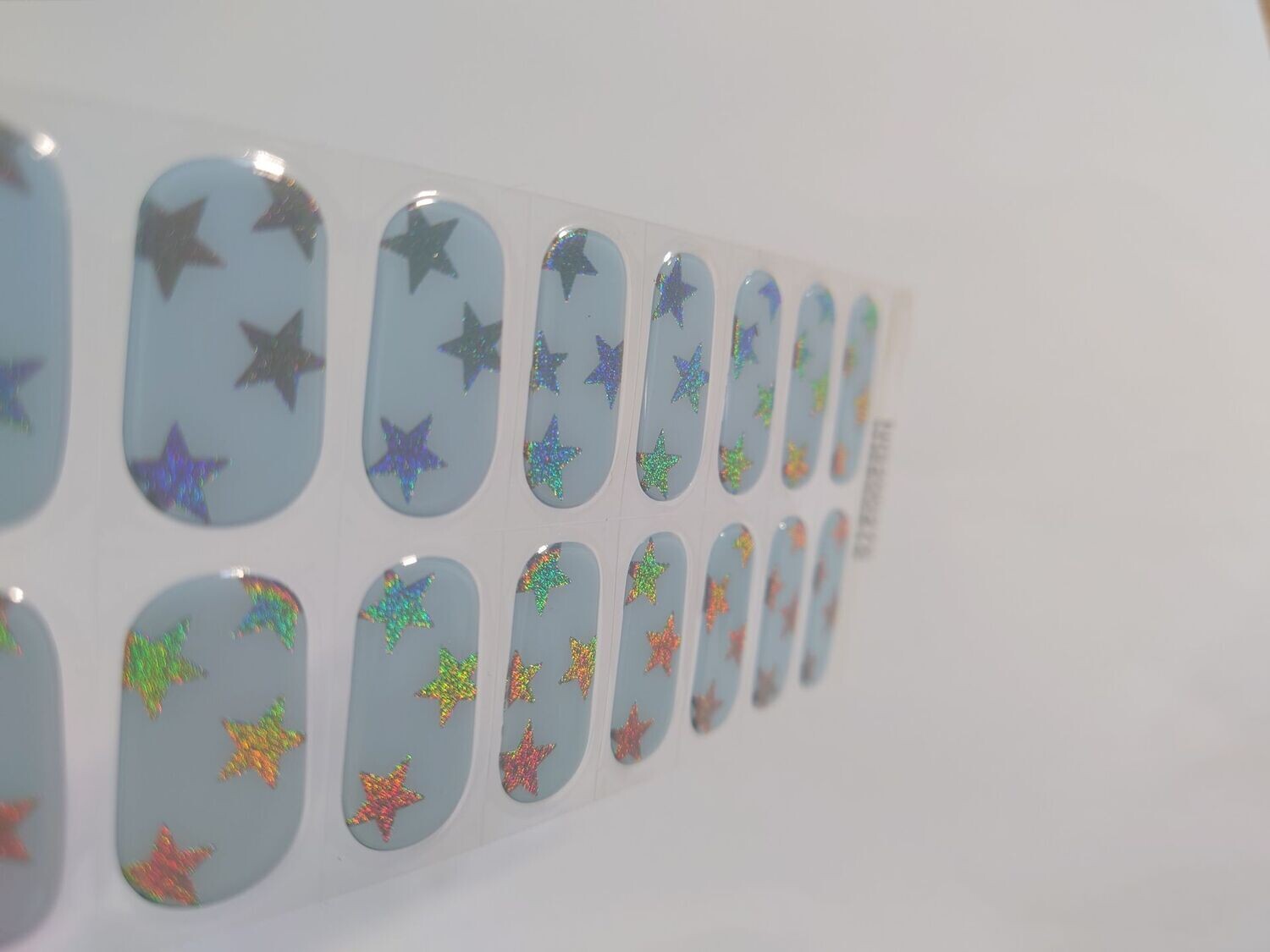 Holo Stars, UV-Gel-Folie , 20er-Nagelfolie Magic Nail Wraps NG200276