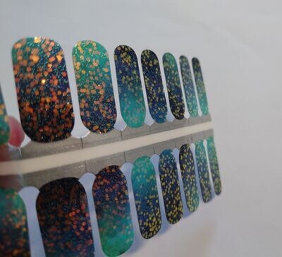 Teal me blue, 16er-Nagelfolie Teal me blue, 16er-Nagelfolie