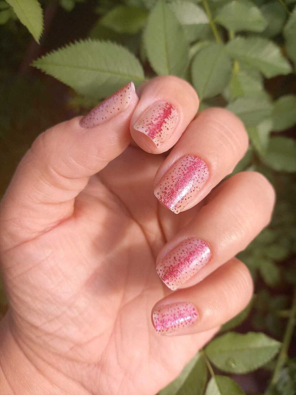 Très cool Magic Berry, Overlay, transparente 16er-Nagelfolie