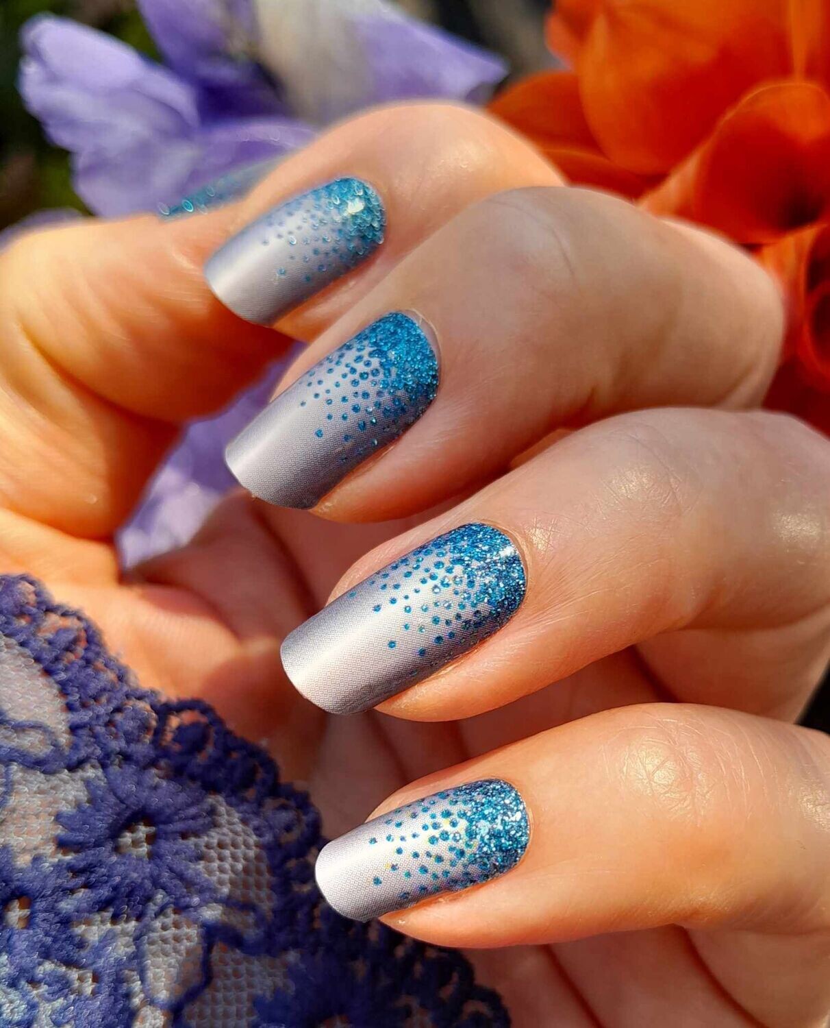 Ray of Teal, 16er-Nagelfolie