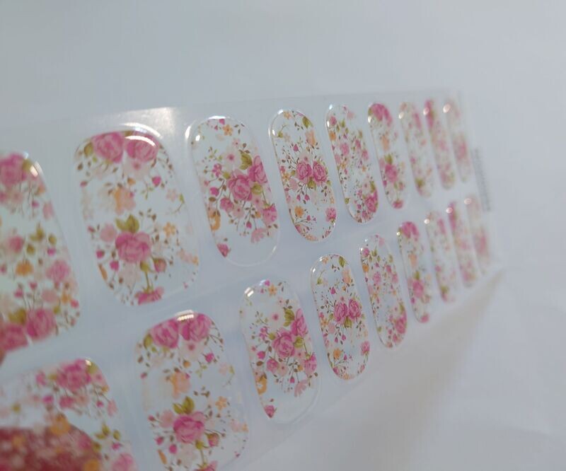 Flower Dream, transparente UV-Gel-Folie, 20er-Nagelfolie Magic Nail Wraps NG200294 Flower Dream, transparente UV-Gel-Folie, 20er-Nagelfolie Magic Nail Wraps NG200294