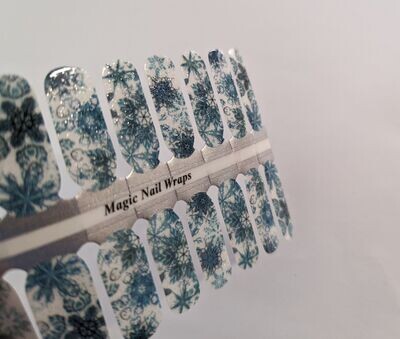 Frosty Crystals, Overlay, transparente 16er-Nagelfolie Frosty Crystals, Overlay, transparente 16er-Nagelfolie