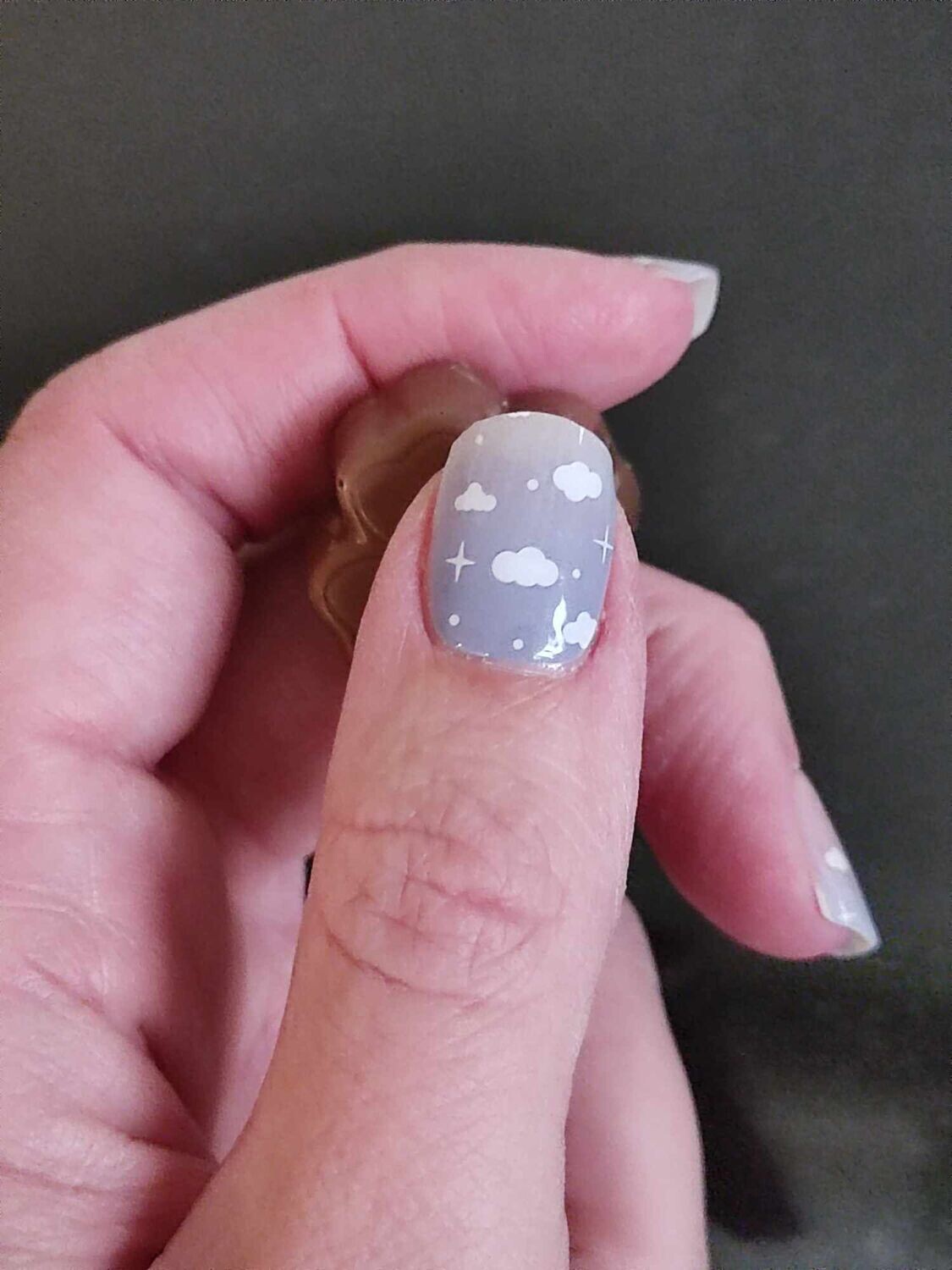 Cloudy Sky Boomer, leicht sheer, UV-Gel-Folie, 20er-Nagelfolie Magic Nail Wraps NG200079