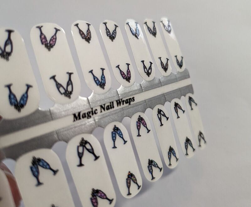Party Time, Overlay, transparente 16er-Nagelfolie Party Time, Overlay, transparente 16er-Nagelfolie