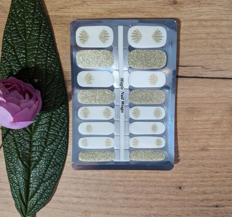 Tiziana, teilweise transparente 16er-Nagelfolie Tiziana, teilweise transparente 16er-Nagelfolie