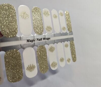 Tiziana, teilweise transparente 16er-Nagelfolie Magic Nail Wraps Exklusivdesign Tiziana, teilweise transparente 16er-Nagelfolie Magic Nail Wraps Exklusivdesign