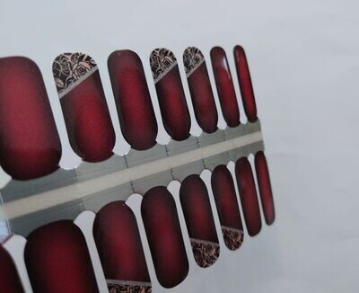 Burgund Fashion, pearly, 16-er Nagelfolie Burgund Fashion, pearly, 16-er Nagelfolie