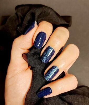 Très Cool Magic Smokey Teal, Overlay, transparente 16er-Nagelfolie