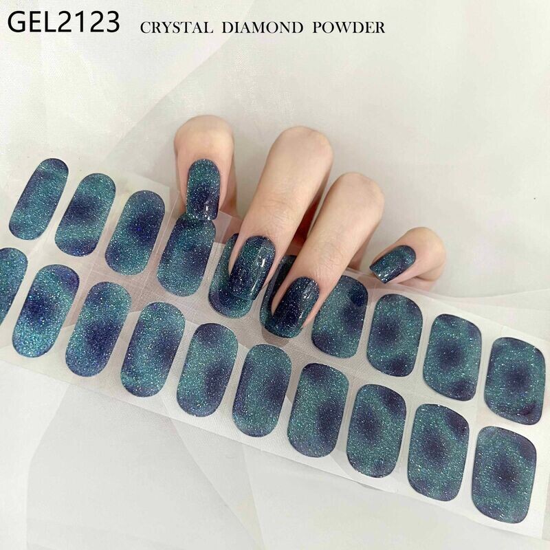 Spotted Petrol Blue Deluxe, 22er Nagelfolie Spotted Petrol Blue Deluxe, 22er Nagelfolie