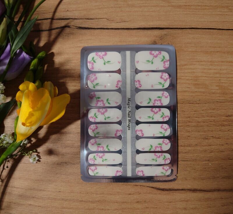 Cosmea, Overlay, transparente 16er-Nagelfolie Cosmea, Overlay, transparente 16er-Nagelfolie