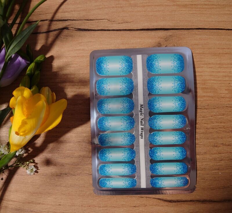 Ray of Turquoise, 16er-Nagelfolie Ray of Turquoise, 16er-Nagelfolie
