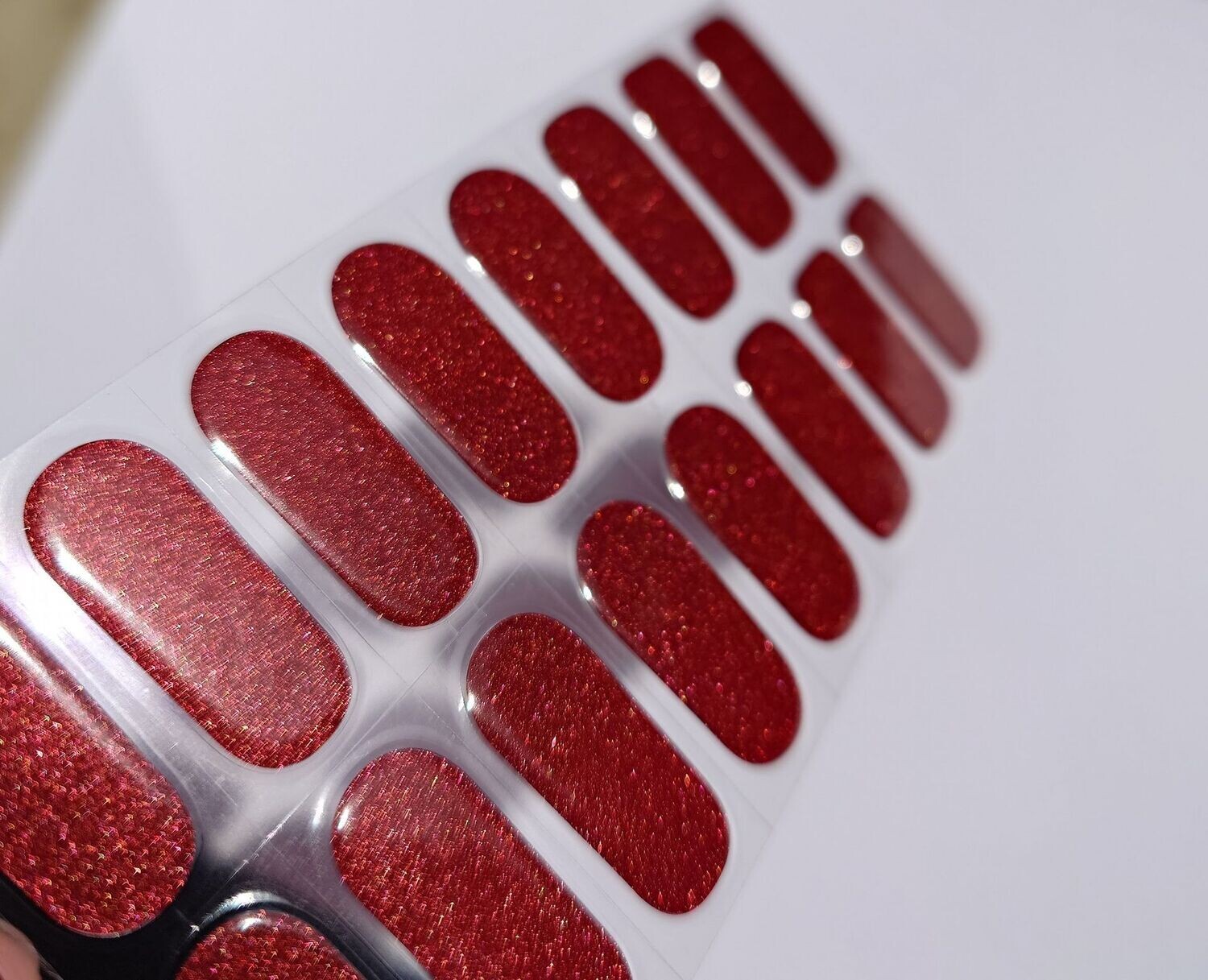 Burgundy Shimmer, UV-Gel-Folie, 20er-Nagelfolie Magic Nail Wraps NG200184