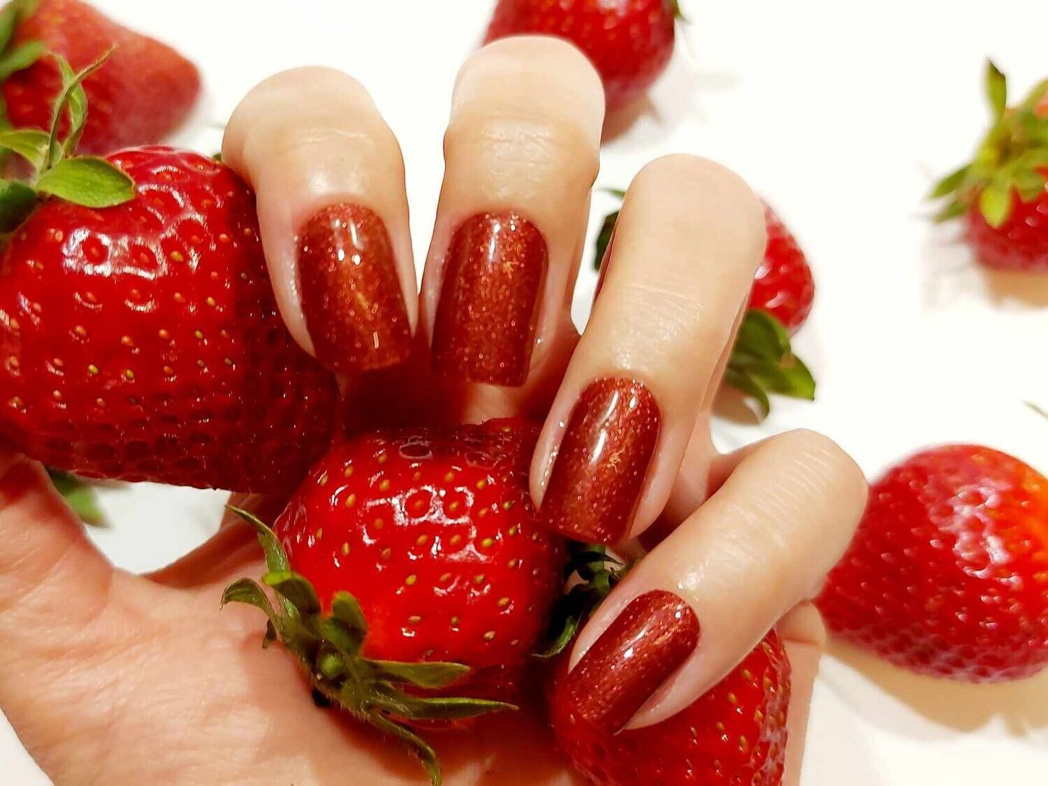 Burgundy Shimmer, UV-Gel-Folie, 20er-Nagelfolie Magic Nail Wraps NG200184